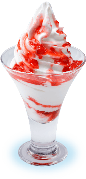 北海道ソフトクリーム イチゴ