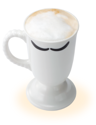 ホットカフェラテ／写真